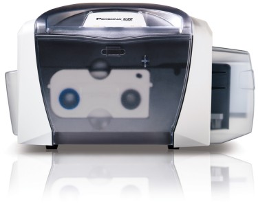 Fargo. Card printers / plastic ID cards. Fargo C30 colour card printers. Lowest price at barcode.co.uk