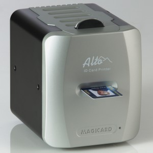 Magicard. Card printers / plastic ID cards. Magicard Alto colour card printer. Lowest price at barcode.co.uk