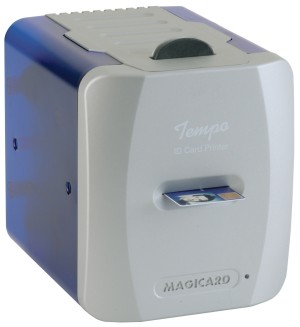 Magicard. Card printers / plastic ID cards. Magicard Tempo colour card printer. Lowest price at barcode.co.uk