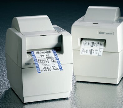 Star Micronics. Receipt printers / receipt like ticket printer. Star TSP400 ticket & label printers. Lowest price at barcode.co.uk