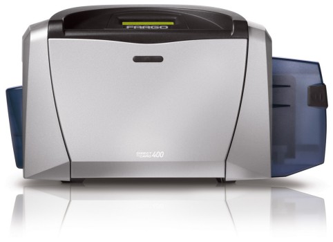 Fargo. Card printers / plastic ID cards. Fargo DTC400 colour card printers. Lowest price at barcode.co.uk